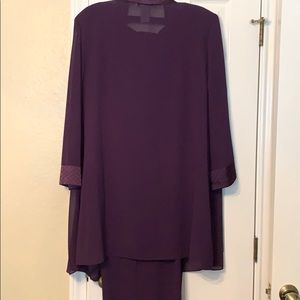 3 piece purple pant set. Pants,shell,and jacket.